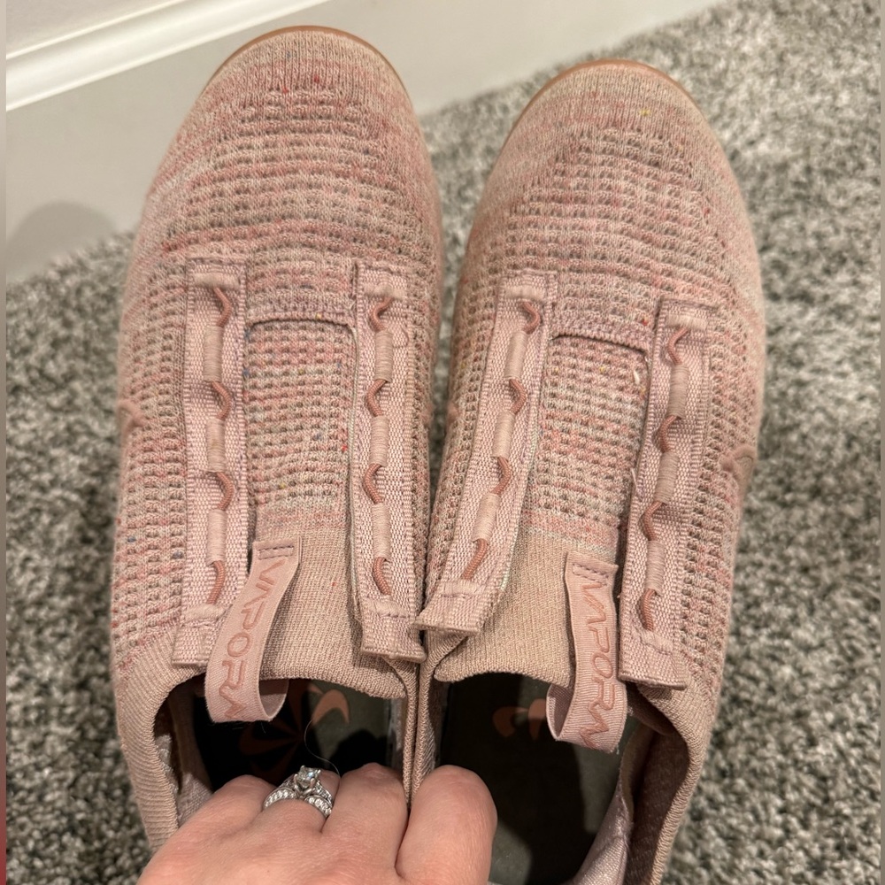 Nike Vapormax 2021 Flyknit pink oxford tennis shoes, women's size 8 READ - Picture 7 of 14